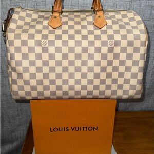 Louis Vuitton Speedy 30 Damier Azur